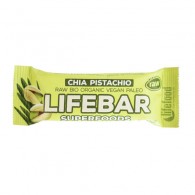 LifeFood - Baton chia z pistacjami raw bezglutenowy BIO 47g