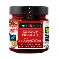 Pure and Good - Ketchup pikantny z ksylitolem 200g