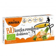 Naura - Kostka rosołowa drobiowa BIO 100g
