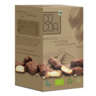 Cocoa - Herbatniki zwierzęta w czekoladzie migdałowej z solą BIO 80g 