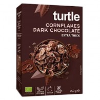 Turtle - Płatki kukurydziane w polewie z ciemnej czekolady bezglutenowe BIO 250g