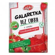 Celiko - Bezglutenowa galaretka truskawkowa bez cukru 14g