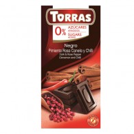 Torras - Czekolada gorzka z pieprzem, cynamonem i chilli bez cukru 75g