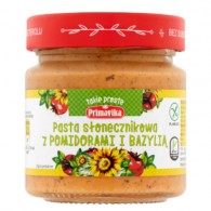 Primavika - Pasta słonecznikowa z pomidorami i bazylią bezglutenowa 160g