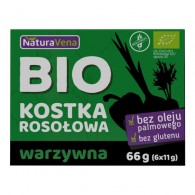 NaturaVena - Kostka rosołowa warzywna  bezglutenowa BIO 66g