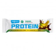 Max Sport - Baton proteinowy WPI o smaku bananowym w mlecznej czekoladzie bezglutenowy 60g