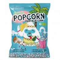 PopCrop - Popcorn z niebieskiej kukurydzy z olejem kokosowym i solą himalajską bezglutenowy BIO 20g