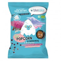 PopCrop - Popcorn z niebieskiej kukurydzy z olejem kokosowym i solą himalajską bezglutenowy BIO 50g 