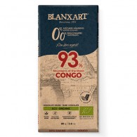 Blanxart - Czekolada gorzka 93% Kongo bez dodatku cukru i słodzików bezglutenowa BIO 80g