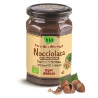 Nocciolata - Krem z orzechów laskowych i kakao bez dodatku mleka bezglutenowy BIO 250g