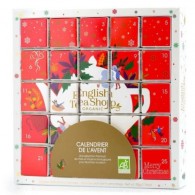 English Tea Shop - Zestaw herbatek świątecznych Kalendarz Adwentowy PUZZLE czerwony BIO 50g