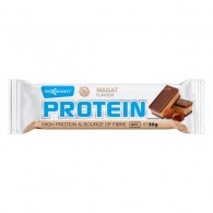 Maxsport - Baton proteinowy WPC o smaku nugatowym w mlecznej czekoladzie bezglutenowy 50g