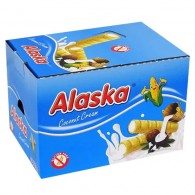 Alaska - 48x Rurki kukurydziane nadziewane kremem o smaku kokosowym bezglutenowe 18g